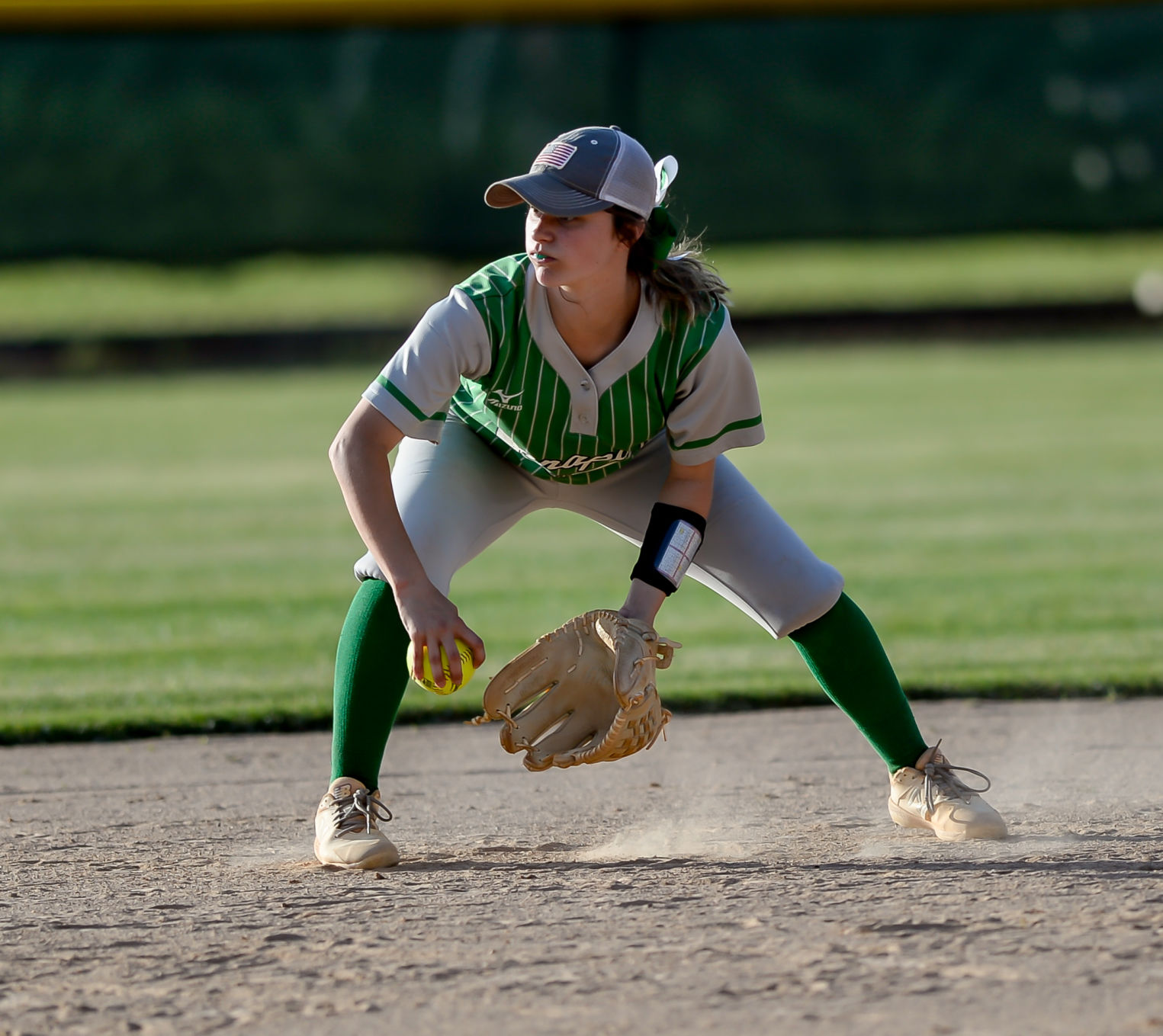 Friday night softball action